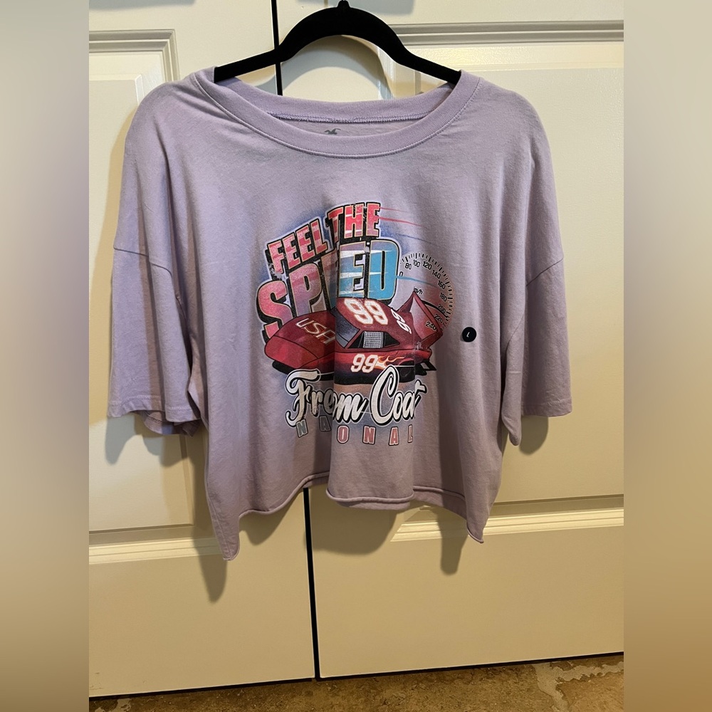 Hollister cropped graphic tee women’s L NWOT